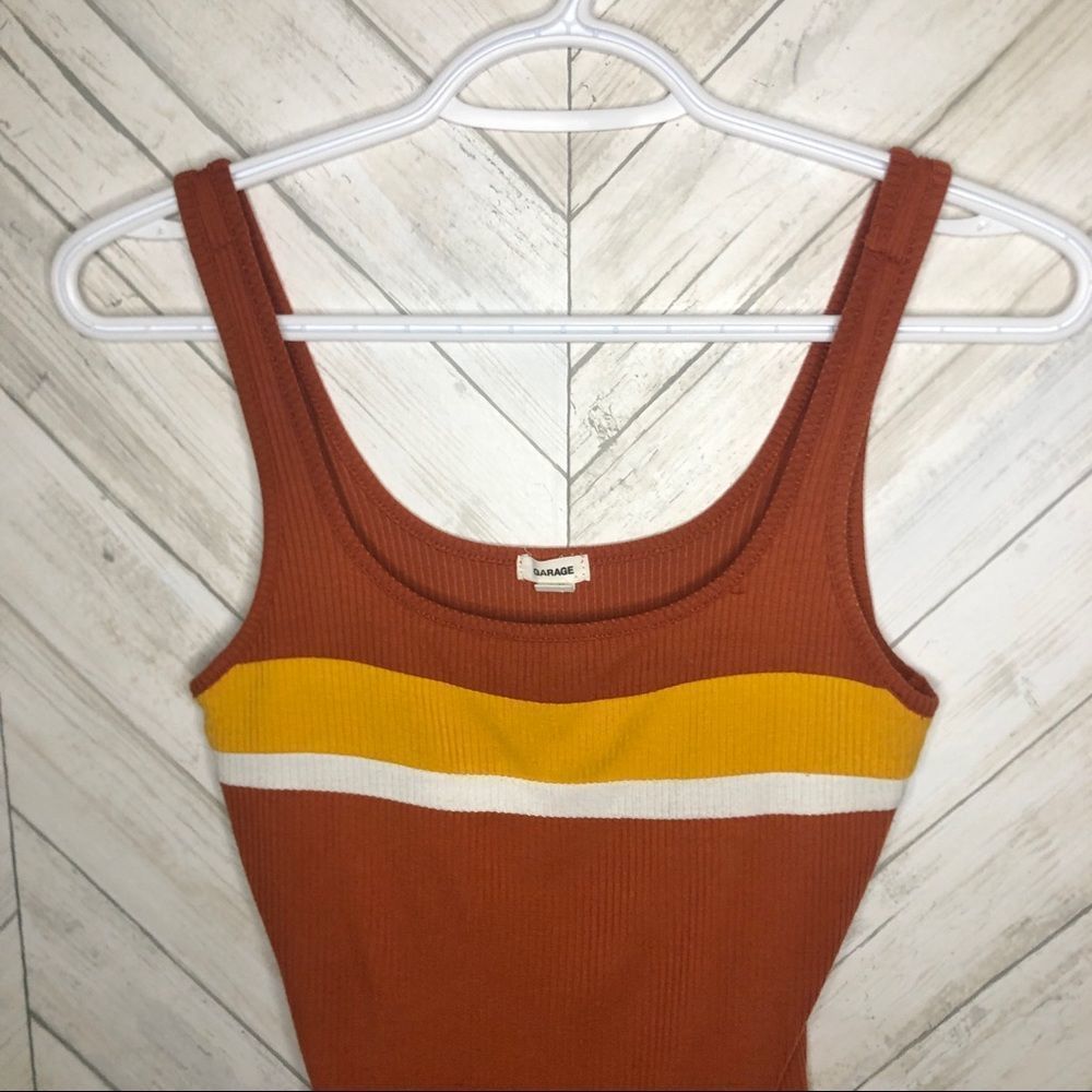 Retro Colorblock Ribbed Bodysuit - Picture 3 of 6